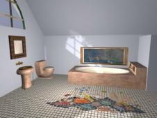 Second Life - Room, Bathroom