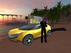 Second Life - Beach, Car