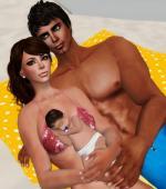 Second Life - Family, Beach, Baby