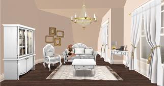 Second Life - House, Room, Living Room, Furniture
