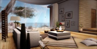 Second Life - House, Room, Living Room, Furniture